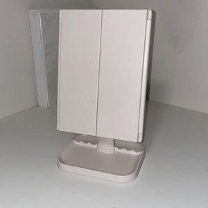 Trifold Vanity Makeup Mirror With Lights